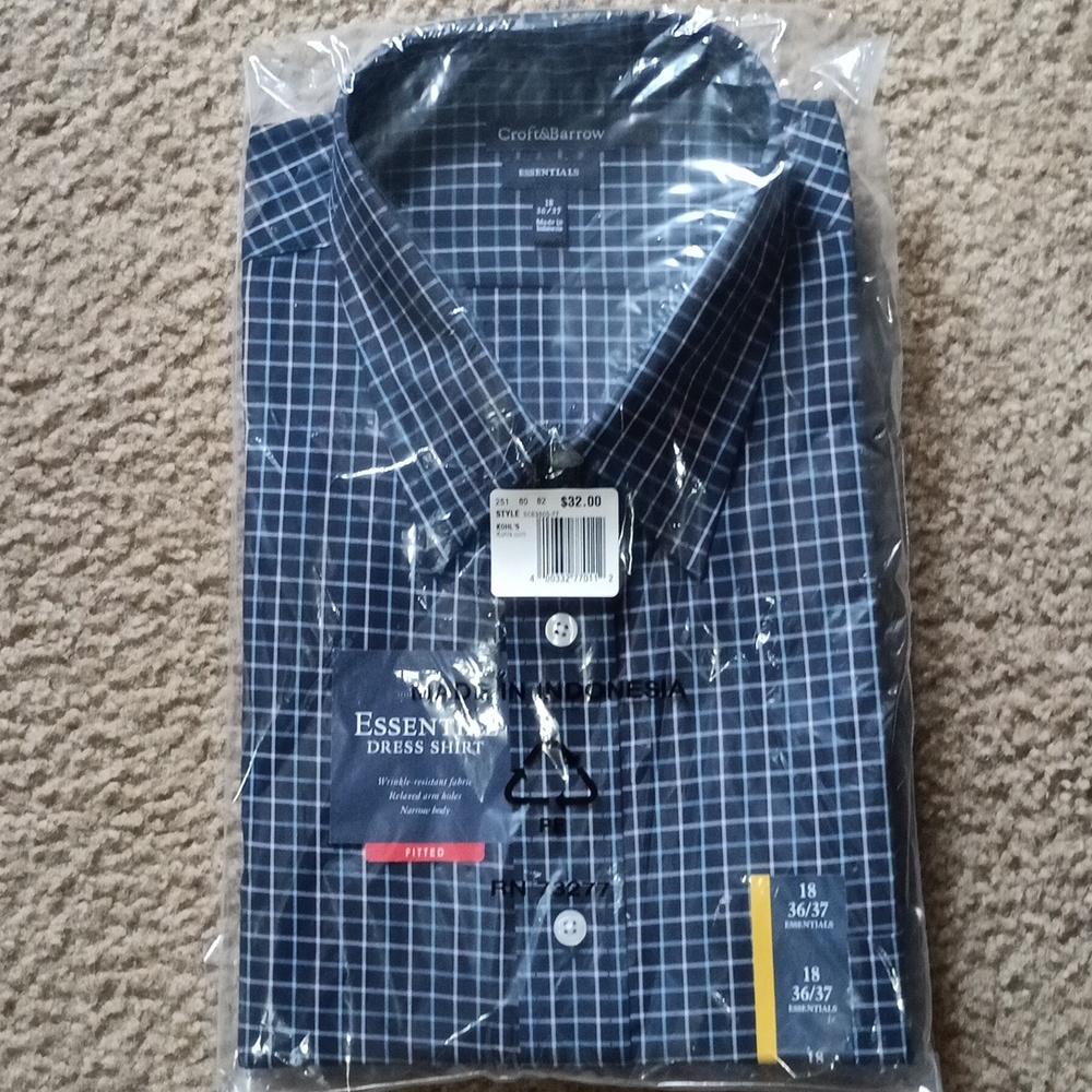 Croft and Barrow dress shirt fitted